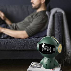 M100 Robot thông minh BT Loa ai đầu vào bằng giọng nói 1800mAh <span class=keywords><strong>intercom</strong></span> Microphone thẻ chơi AUX âm thanh bên ngoài - Product Image 2