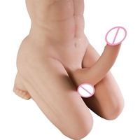 Nuevo Masturbador Masculino de Medio Cuerpo con Glúteos Grandes para Mujer, Juguetes Sexuales, Dildo Realista Enorme
