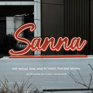Freestanding Stainless Steel Neon Effect Illuminated Letter Custom Company Door Sign Advertising <b>Board</b> Electronic Signs - Product Image 3