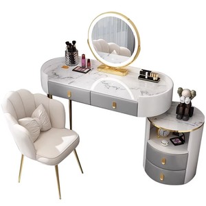 Table de toilette et de maquillage de style moderne et <span class=keywords><strong>luxueux</strong></span>, simple, pour la chambre à coucher, avec armoire de rangement - Product Image 5