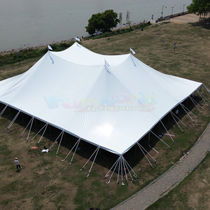 Tente de réception extérieure robuste et imperméable, tentes de mariage, auvent à parois transparentes en verre, tentes de luxe pour événements, capacité 500 à 60 personnes - Product Image 6