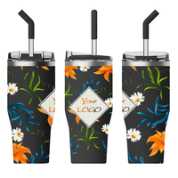 Ensemble de thermos à service unique d'impression 4D Article de bricolage Gobelets à sublimation sous vide en acier