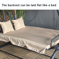 Balançoire de patio extérieur avec auvent Utilisation intérieure Lit suspendu Balançoire Mobilier polyvalent