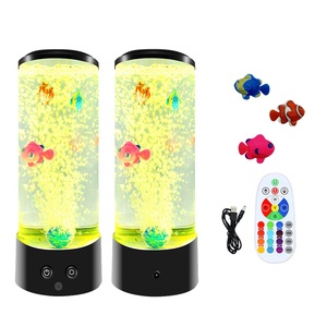 Bong Bóng Cá Đèn Với Điều Khiển Từ Xa, Di Chuyển Cá Aquarium Night Lights Với Màu Sắc Thay Đổi <span class=keywords><strong>LED</strong></span> Ánh Sáng Quà Tặng Mới Lạ 50 12 15 0.5 - Product Image 1