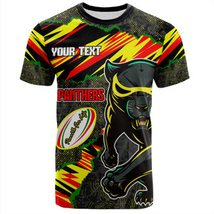 POD <span class=keywords><strong>Penrith</strong></span> Panthers Camisas para hombre Fábrica personalizada <span class=keywords><strong>Penrith</strong></span> Panthers Ball Camiseta de estilo deportivo indígena de inspiración aborigen - Product Image 5