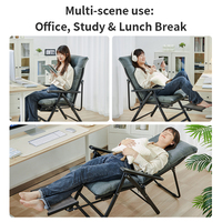 Chaise pliante de salon personnalisée en usine, chaises pliantes en tissu durable pour la maison et les tâches informatiques