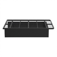 Lit plateforme double en métal de style moderne, mobilier de chambre simple avec base en acier pour hôtels