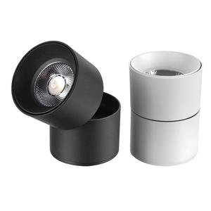 Luz descendente <span class=keywords><strong>LED</strong></span> giratoria de 360 grados COB más vendida 12W 10W <span class=keywords><strong>Downlight</strong></span> montado en superficie de aluminio <span class=keywords><strong>para</strong></span> interiores - Product Image 1
