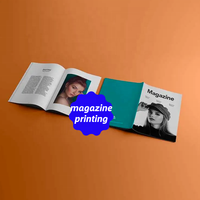 Impression en gros de papier couché A3 A4 A5 A6, impression offset, impression personnalisée de magazines, livres, livrets publicitaires