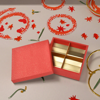 Boîte d'emballage de chocolat dessert en papier carton personnalisé avec boîte cadeau diviseur