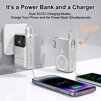 OEM 20000mAh Chargeur portable avec prise AC 2.4A à charge rapide, affichage numérique, 20000mAh