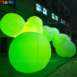 2025 bola inflable gigante con luz RGB publicidad inflable gratis modelo 3D decoración inflable para concierto con soplador de aire - Product Image 2
