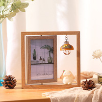Cadre photo de Pâques rotatif double face fait main de 6 pouces, design moderne et créatif, avec support, album photo personnalisé, vente en gros fabricant