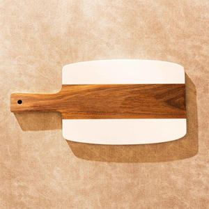 Lot de 10 planches à charcuterie en marbre et bois avec poignée pour gravure au laser, cadeaux de pendaison de crémaillère, vente en gros depuis l'entrepôt américain - Product Image 2