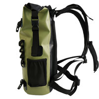 Sac à dos étanche en PVC 36-56L avec fermeture roll-top, sac banane détachable, léger pour la randonnée, les voyages, la navigation de plaisance, le camping et le rafting