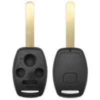 Carcasa para Llave de Coche con 4 Botones, Espacio para Chip y Adhesivo, Sin Llave Previamente Cortada