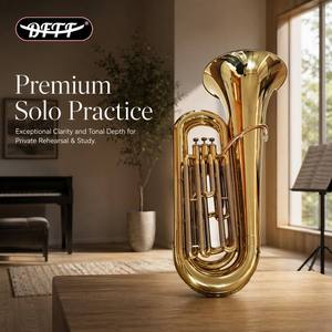 <span class=keywords><strong>Tuba</strong></span> Profesional de 3 Pistones en Sib, Instrumento Musical de Latón para Orquesta - Product Image 5