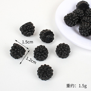 1.2cm PVC realistic mulberry model accessories DIY fruit toys butter glue craft <b>slime</b> material - Product Image 5