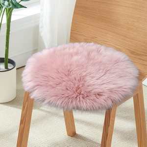 Round Plush <strong>Huge</strong> fox Sheepskin Fur <strong>Rug</strong> - Product Image 5