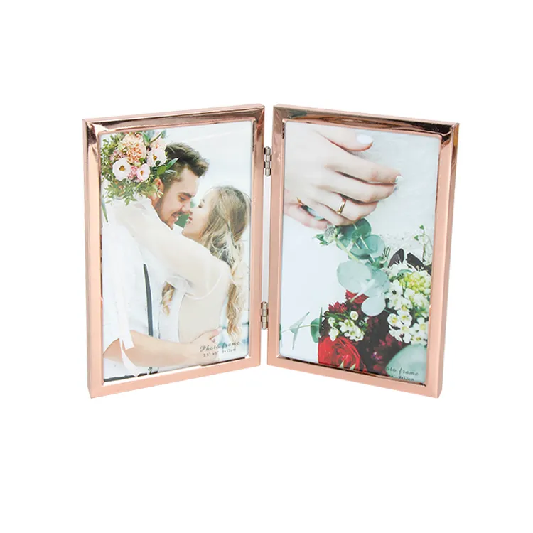 New design 4x6" stained glass metal photo frame