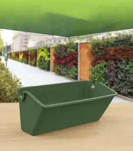 Растительный настенный цветочный горшок, контейнер для озеленения, пластиковые цветочные горшки, подвесная настенная коробка для растений