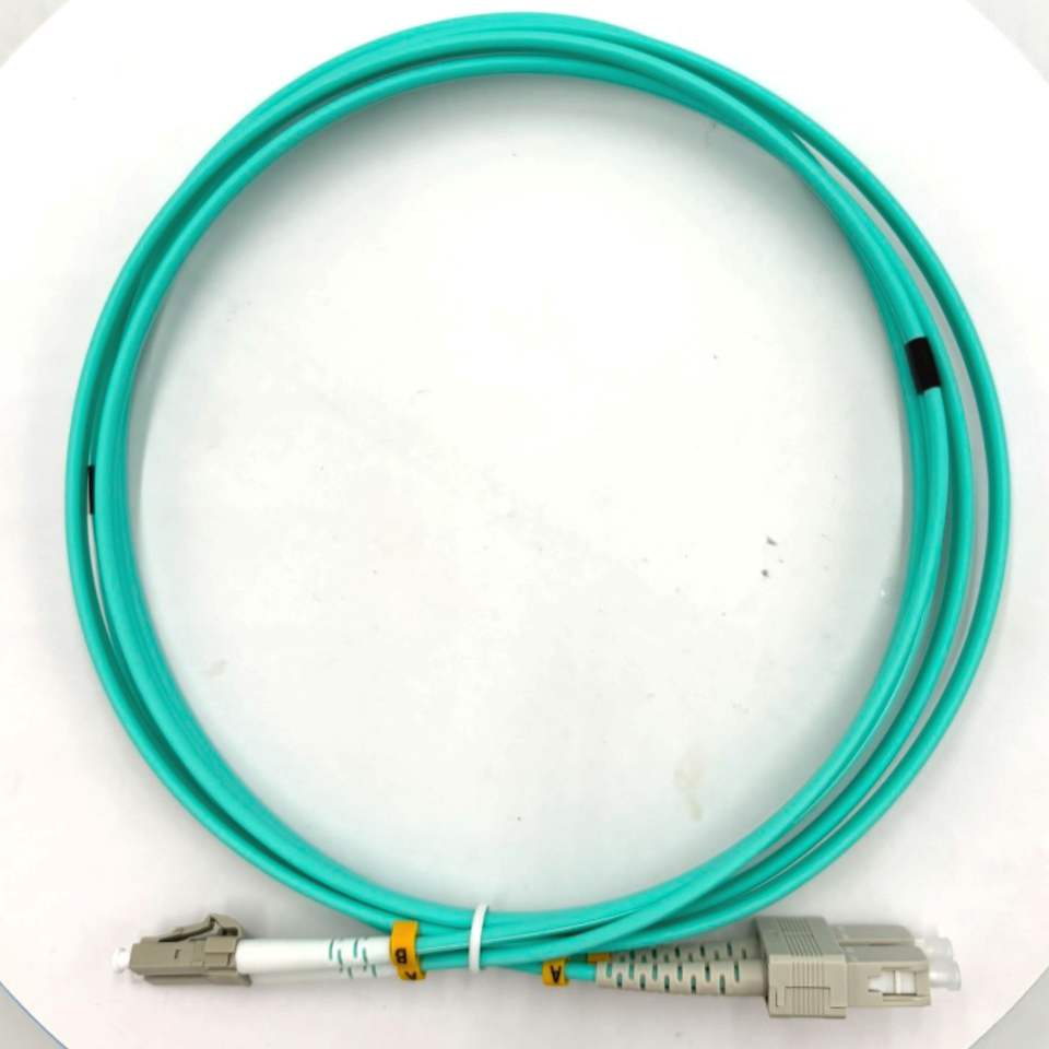 LC UPC to SC UPC OM3 50/125 2mtrs Duplex Multimode Fiber Optic Cable ...