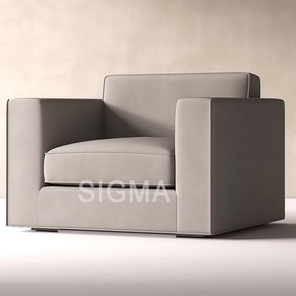 Customized Single Living Room Sofas For Home Luxury Leisure Comfortable Armchair
