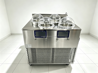 CE/TEL 4-cilinder open-top gelato batchvriezer, verticale hard ijsmachine, commerciële apparatuur, gelatomachine