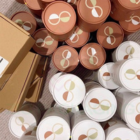 Tube en papier kraft pour emballage d'avoine Conteneur de graines de sésame et d'avoine en pots d'épices en poudre de carton cylindrique écologique