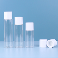 100 80 60 ml bouteille d'emballage de crème cosmétique en plastique PET pour lotion corporelle