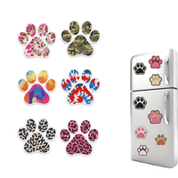 Autocollants magnétiques pour réfrigérateur en forme de patte de chat, peinture au diamant, mosaïque DIY classique peinte à la main