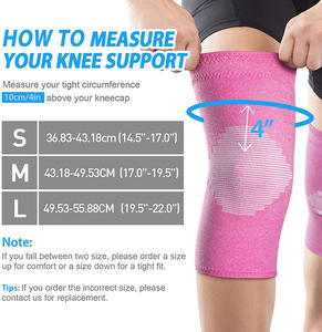 घुटने पैड थर्मल बुनना नायलॉन powerlift घुटने संपीड़न आस्तीन बांस घुटने समर्थन पुराने ऑस्टियोआर्थराइटिस संभालो - Product Image 2