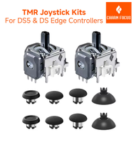 2/8 PIÈCES CHARM FOCUS TMR Joystick Électromagnétique, Compatible avec la Manette PS5/PS5 Edge, Remplacement Anti-Dérive, Simulation de Doigt