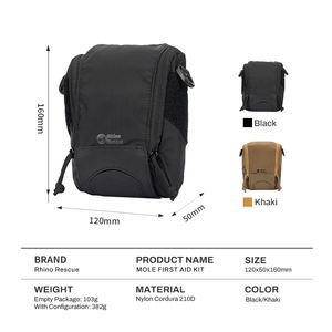 קרנף הצלה מיני ניילון קורפורורה 210d תיק חירום מערכת הישרדות ניידות עזרה ראשונה עם ציוד רפואי - Product Image 3