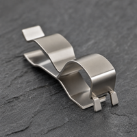 Support de fixation en U robuste en acier au carbone zingué pour tuyaux, emboutissage métallique