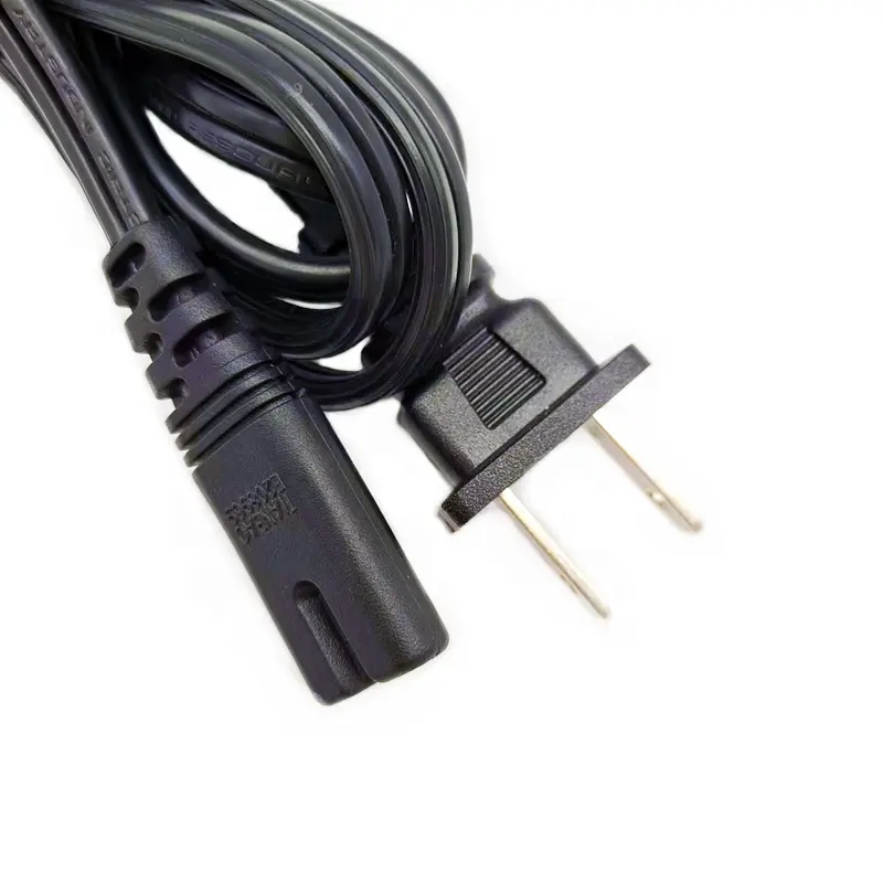 Cable de alimentación eléctrica 2 pines enchufe de la UE a C7 enchufe trasero Cable de alimentación Cable cargador para PS1 PS2 PS3 PS4 Xbox