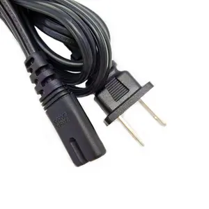 Kabel Daya listrik 2Pin colokan EU ke C7 colokan ekor kabel pengisi daya kabel untuk PS1 PS2 PS3 PS4 Xbox