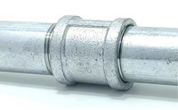 Raccord de tuyauterie en fonte pour femme, galvanisé, en fonte malléable, fileté, basse pression, résistant à la corrosion, directement de l'usine