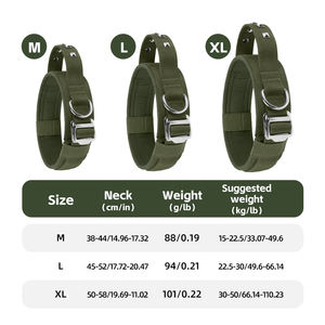 Collier tactique pour chien à poignée rivet réglable vente en gros - Product Image 6