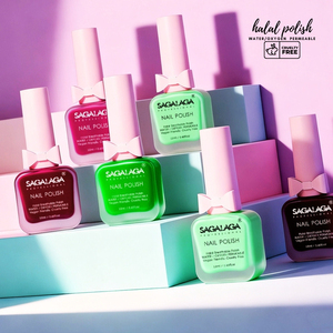 Esmalte de <span class=keywords><strong>Uñas</strong></span> Halal SAGALAGA de Secado Rápido, Alto Brillo, Transpirable, Permeable al Agua, Apto para Wudu, Vegano, Larga Duración - Product Image 4