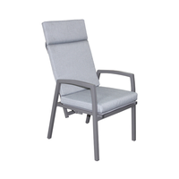 Chaise longue en aluminium avec repose-pieds pour hôtel, jardin extérieur et terrasse, balcon