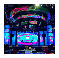 Tirai Led Digital fleksibel p1,8 mm, warna penuh layar LED melengkung warna pintar panel layar dinding Video Led dapat dilipat