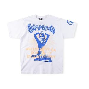 Hell Series T-shirt unisexe décontracté à manches courtes 100% coton 280 grammes Style Hip Hop transfrontalier Lettre à la mode Portrait Imprimer DTG - Product Image 4