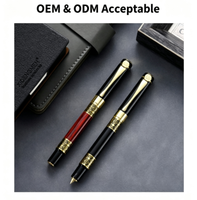 Vente en gros d'usine de stylos promotionnels d'affaires en métal noir perle stylos de signature publicitaire créatifs avec impression de logo personnalisé
