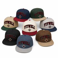 Gorra de Béisbol Plana con Logotipo Personalizado OEM ODM, Gorra Estructurada con Visera Plana Bordada para Ropa Urbana y Marcas de Moda de Diseñador
