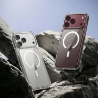 Nouvelle coque de téléphone pour iPhone 18 Pro Max, luxe, transparente, anti-jaunissement, TPU+PC, antichoc, étanche, charge magnétique sans fil