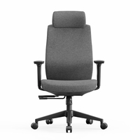 Chaise de bureau moderne certifiée ISO BIFMA, nouvelle arrivée, dossier haut, appui-tête 3D, accoudoirs 3D, chaise pivotante ergonomique pour la maison et le bureau