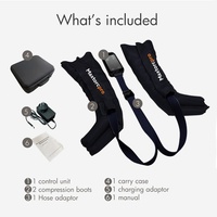 Presoterapia de masaje de aire con botas de compresión inflables de hielo Botas de terapia de compresión de aire portátiles para hinchazón de piernas
