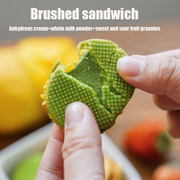 Biscuits sandwichs au lait et bonbons, dessert matcha à la pulpe de fruits, boîte de 120g, biscuits en gros
