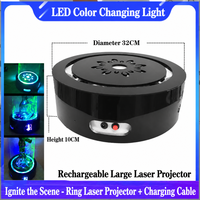 Lampe à chicha laser RGB, coussin antidérapant en EVA, bâton de télécommande LED rechargeable par USB à changement de couleur, chicha domestique